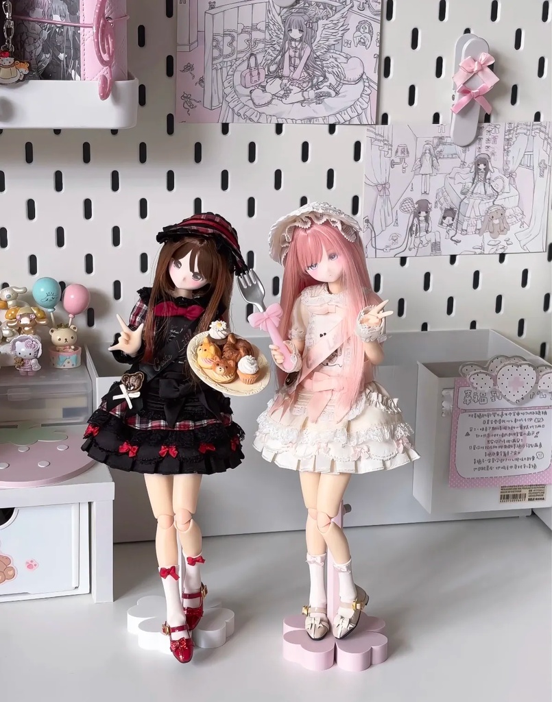 メイドワンピースセット Azone OB22 OB24 OB26 オビツ22 オビツ24 オビツ26 1/6ドール服 ピュアニーモ S ピュアニーモ M