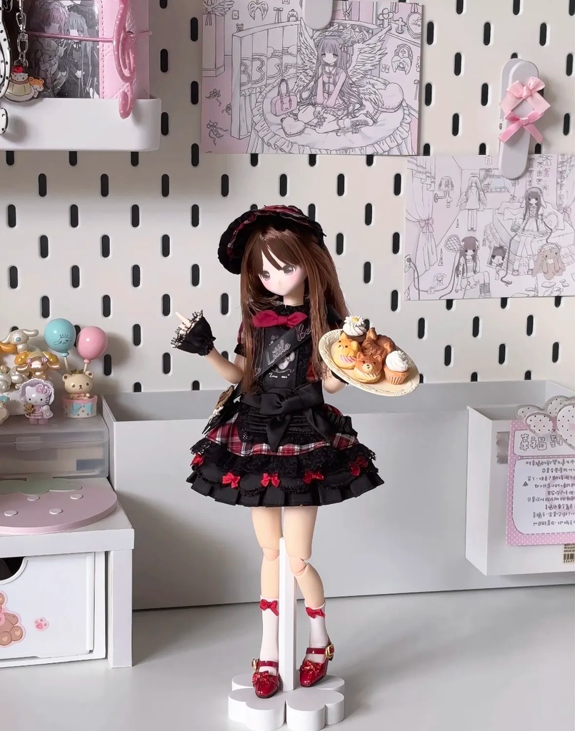 メイドワンピースセット Azone OB22 OB24 OB26 オビツ22 オビツ24 オビツ26 1/6ドール服 ピュアニーモ S ピュアニーモ M