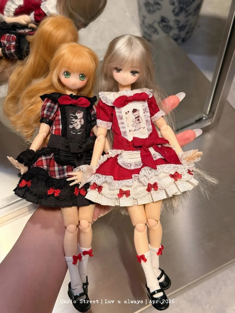 メイドワンピースセット Azone OB22 OB24 OB26 オビツ22 オビツ24 オビツ26 1/6ドール服 ピュアニーモ S ピュアニーモ M
