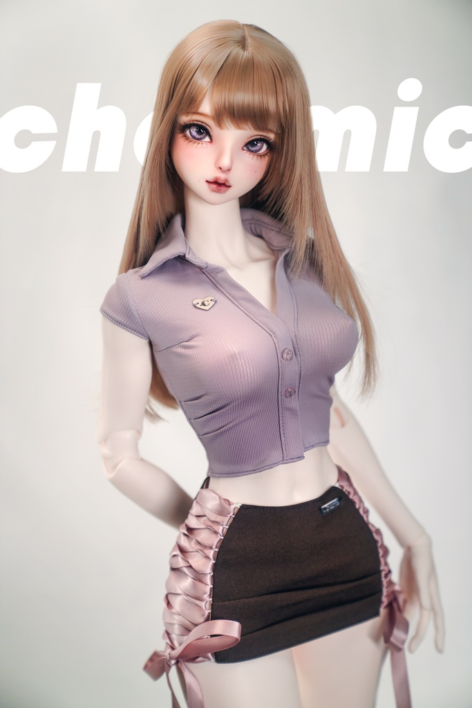 1/3ドール服 半袖シャツ 伸縮素材