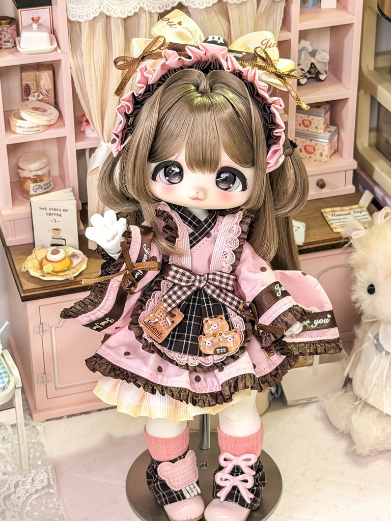 1/6ドール服 ミントチョコ メイド服
