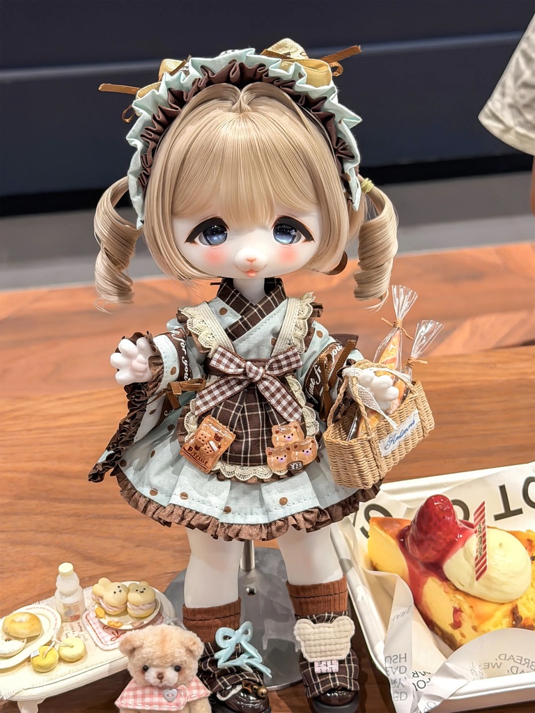 1/6ドール服 ミントチョコ メイド服