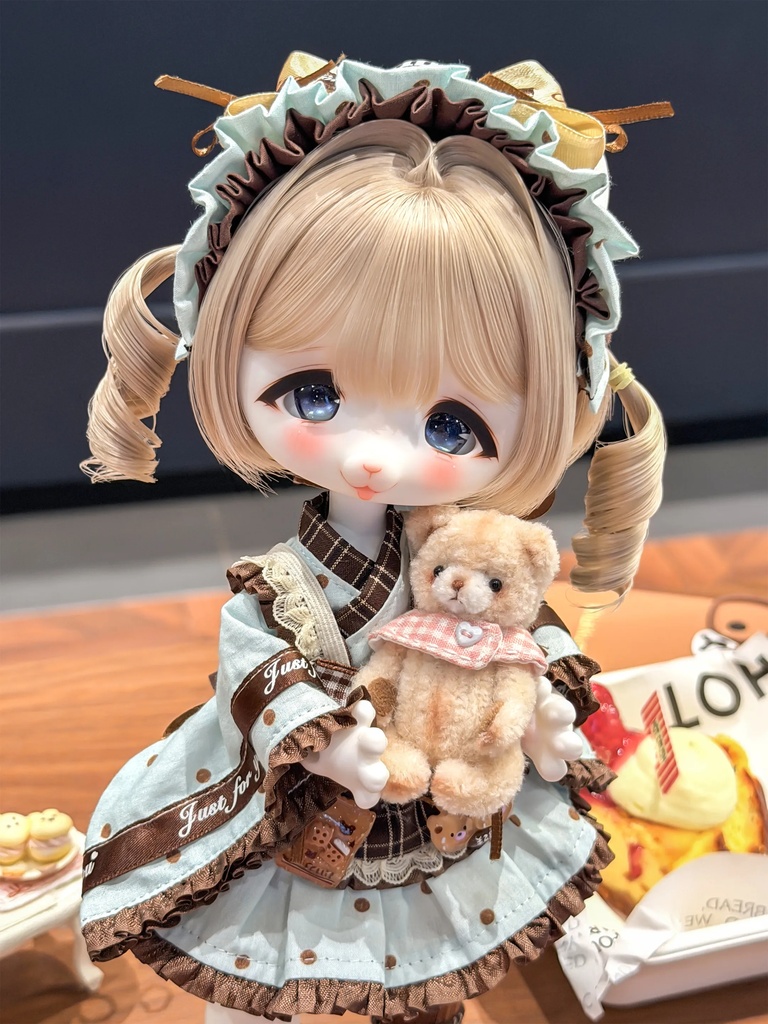 1/6ドール服 ミントチョコ メイド服