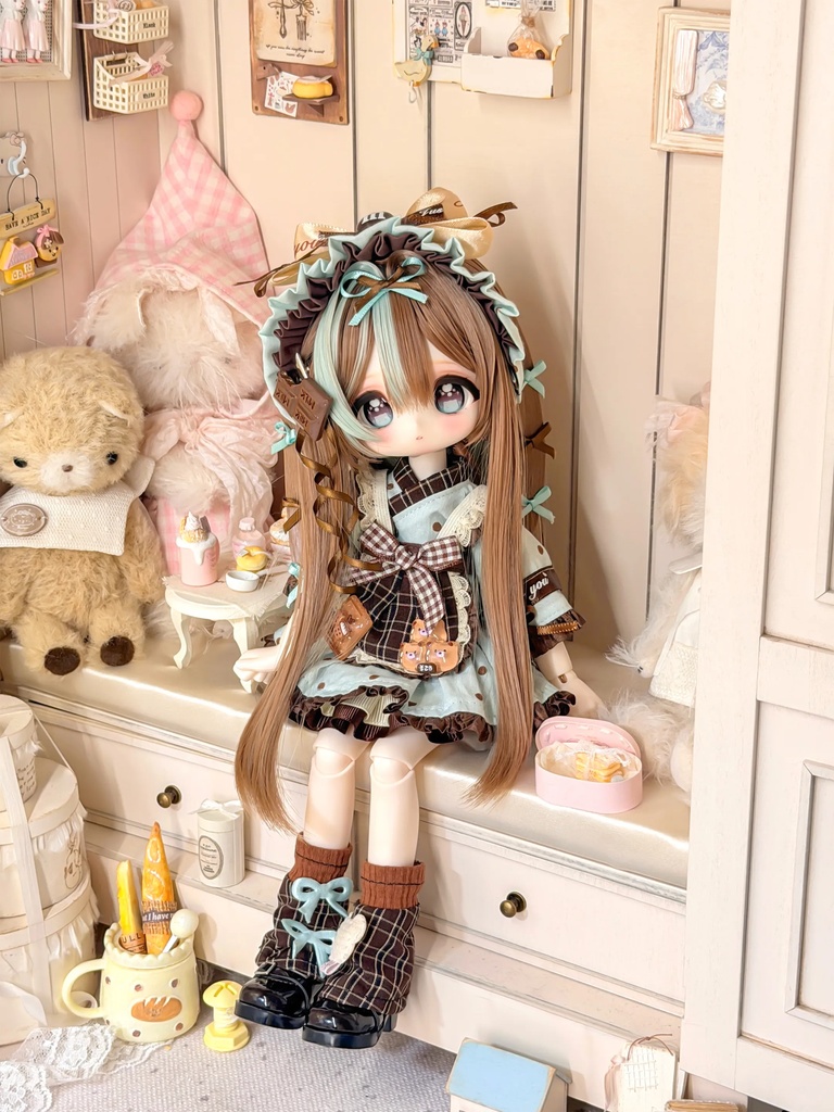 1/6ドール服 ミントチョコ メイド服