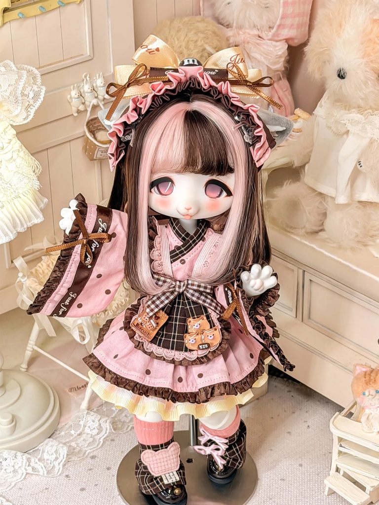 1/6ドール服 ミントチョコ メイド服
