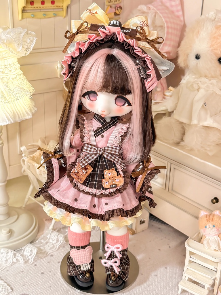 1/6ドール服 ミントチョコ メイド服