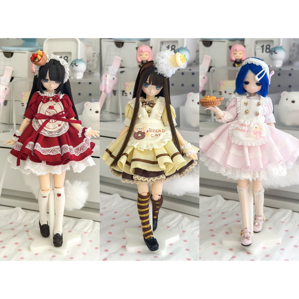 1/6ドール服 メイド服 azone アゾン 6点セット