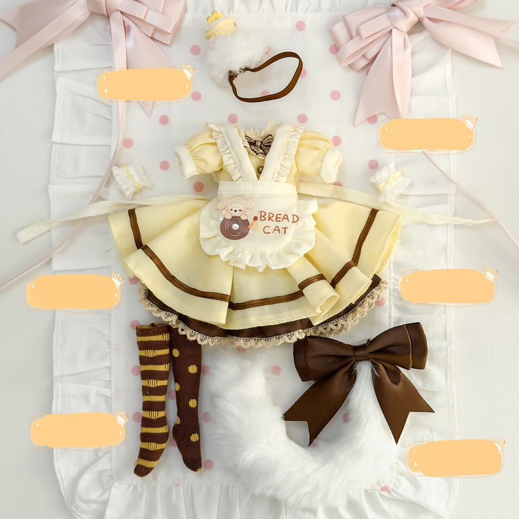 1/6ドール服 メイド服 azone アゾン 6点セット
