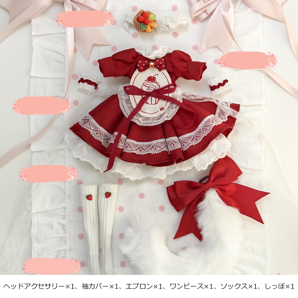 1/6ドール服 メイド服 azone アゾン 6点セット