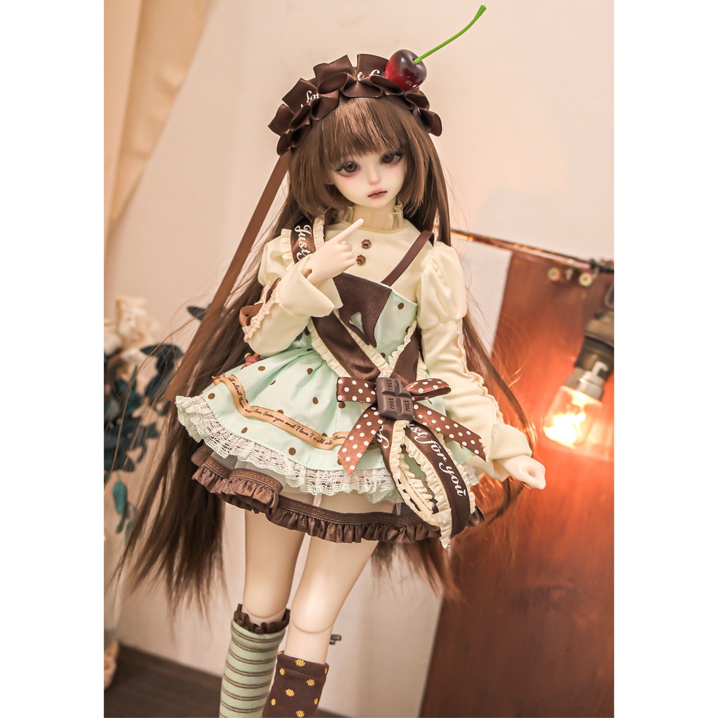 1/4ドール服　　ミントショコラ　7点セット