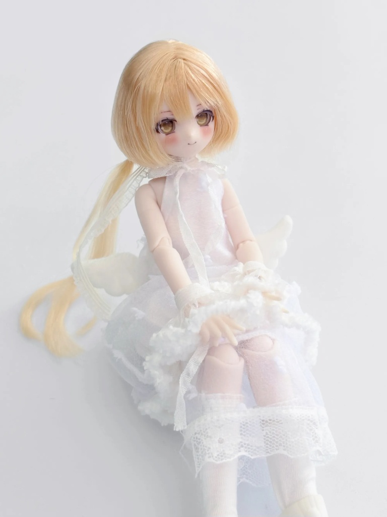 透明クラゲワンピース　Azone　OB22　OB24　OB26　オビツ22　オビツ24　オビツ26　1/6ドール服　ピュアニーモ S　ピュアニーモ M　ノースリーブワンピース