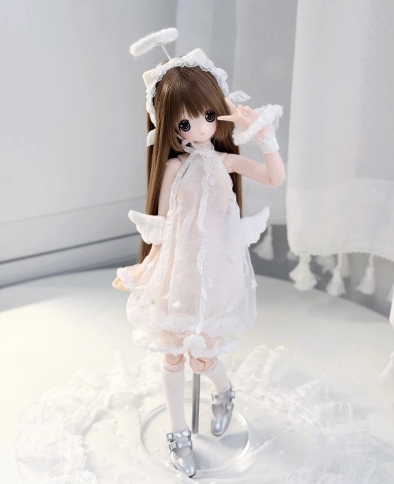 透明クラゲワンピース　Azone　OB22　OB24　OB26　オビツ22　オビツ24　オビツ26　1/6ドール服　ピュアニーモ S　ピュアニーモ M　ノースリーブワンピース