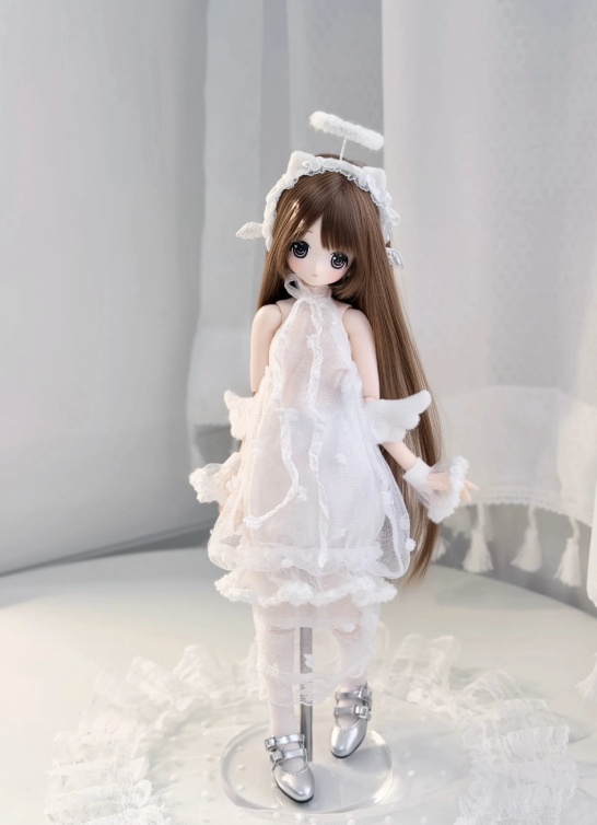 透明クラゲワンピース　Azone　OB22　OB24　OB26　オビツ22　オビツ24　オビツ26　1/6ドール服　ピュアニーモ S　ピュアニーモ M　ノースリーブワンピース
