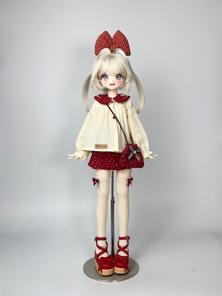 1/4ドール服 レトロガーリーコーデ 5点セット