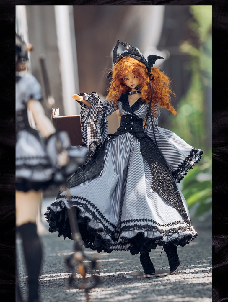 1/4ドール服 ゴシック風 夜影