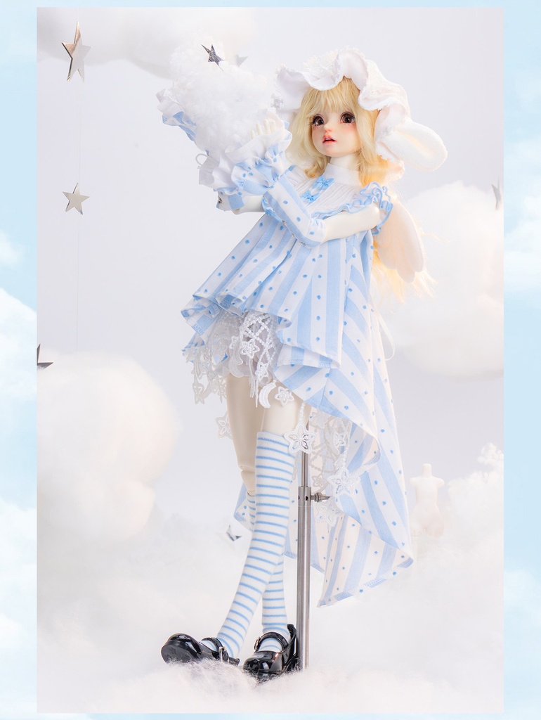1/4ドール服 天使ワンピース 6点セット