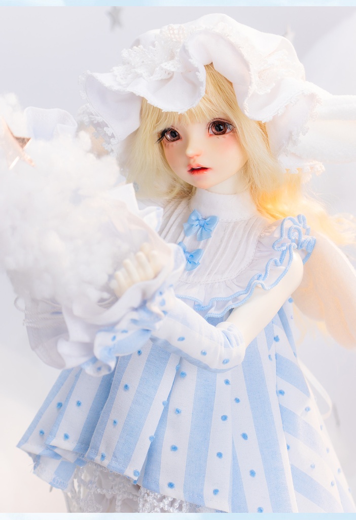 1/4ドール服 天使ワンピース 6点セット