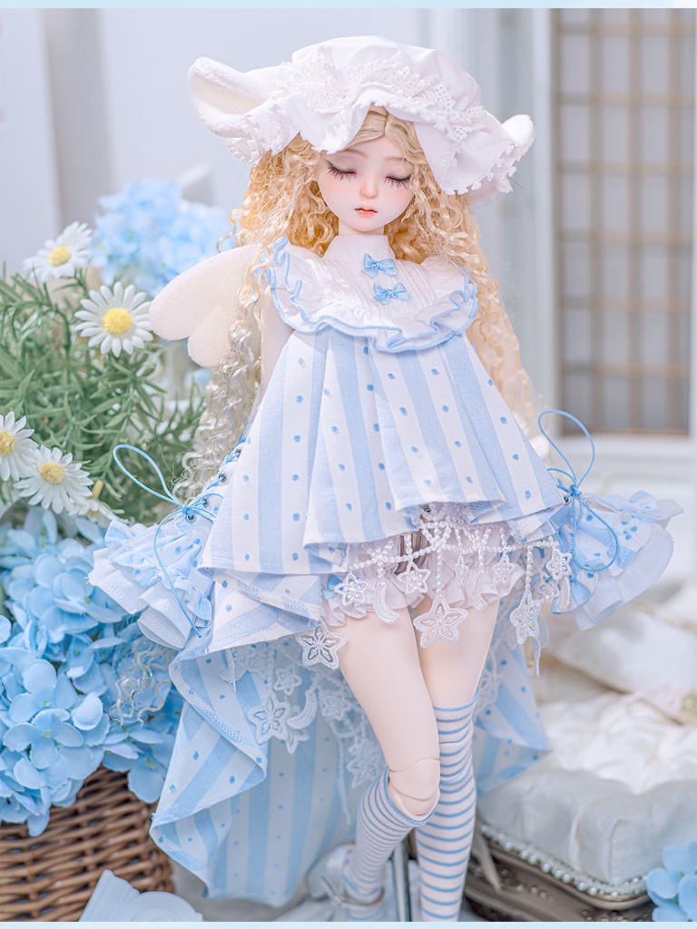1/4ドール服 天使ワンピース 6点セット
