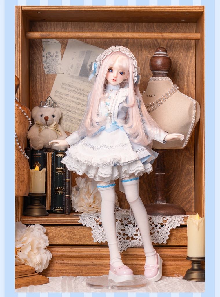 1/4ドール服 シスター服 メイド服 9点セット