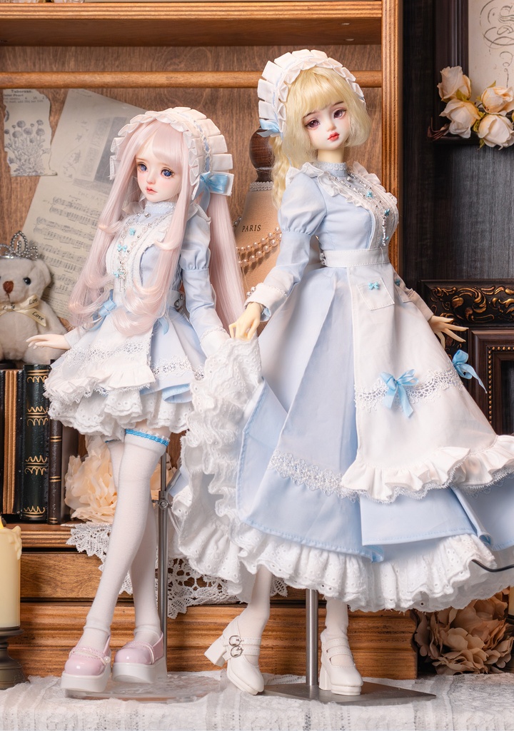 1/4ドール服 シスター服 メイド服 9点セット