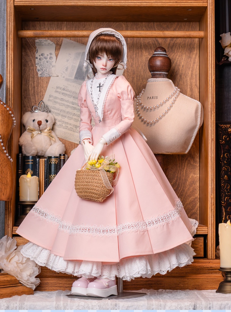 1/4ドール服 シスター服 メイド服 9点セット