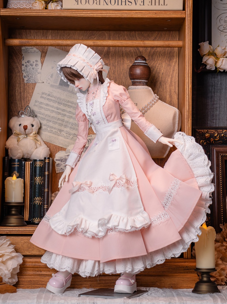1/4ドール服 シスター服 メイド服 9点セット