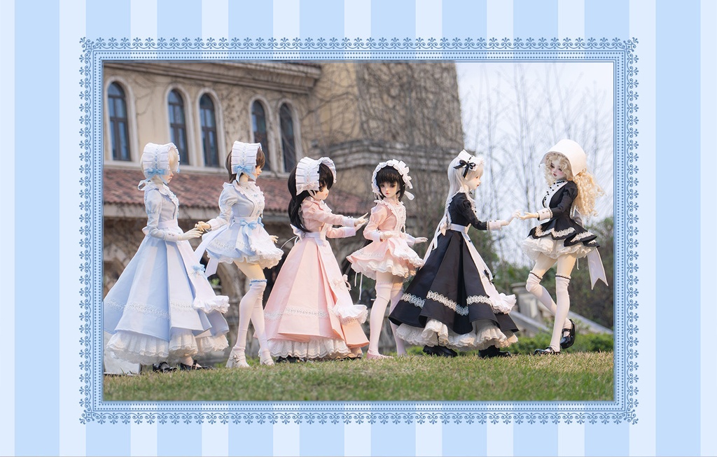 1/4ドール服 シスター服 メイド服 9点セット