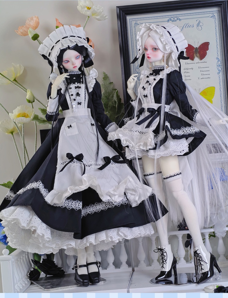 1/4ドール服 シスター服 メイド服 9点セット