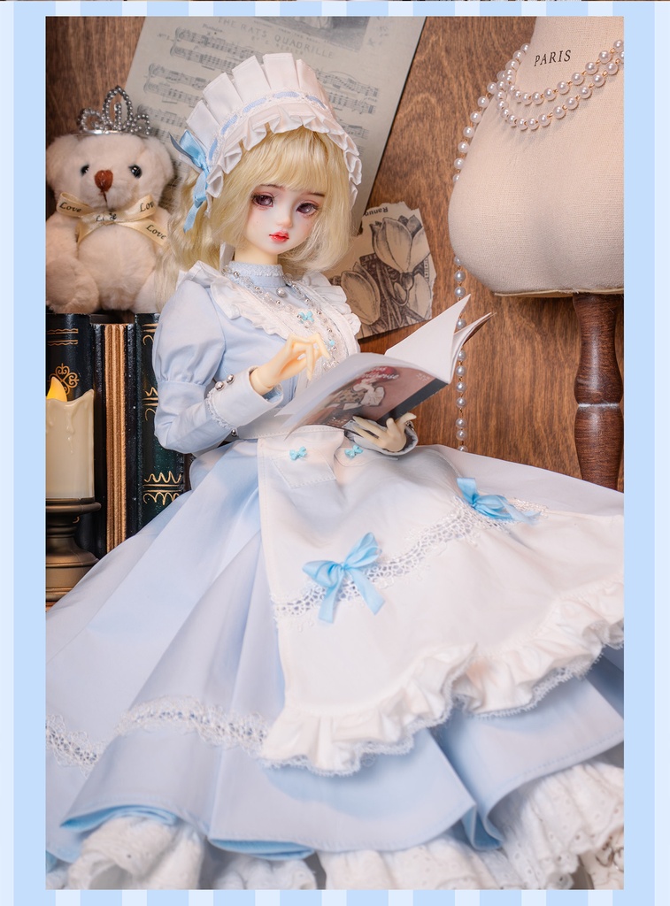 1/4ドール服 シスター服 メイド服 9点セット