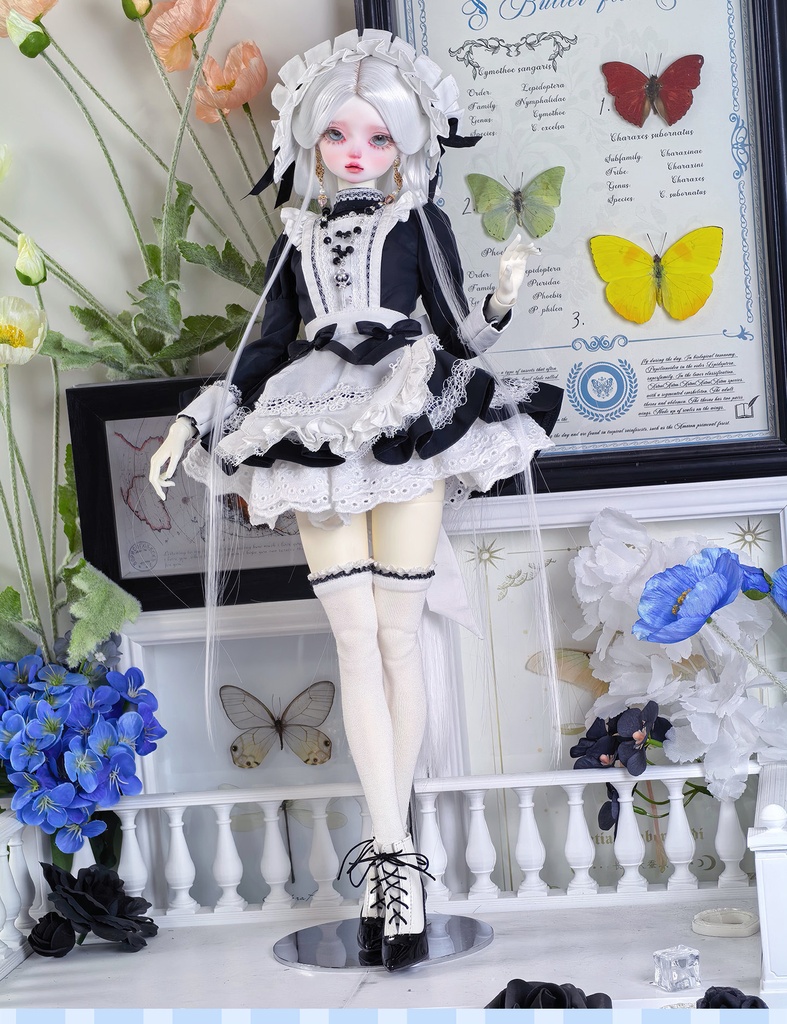 1/4ドール服 シスター服 メイド服 9点セット