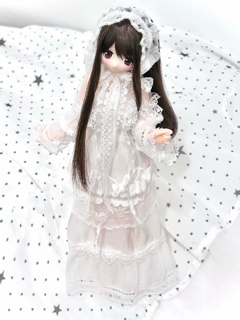 レースドレスセット　Azone　OB22　OB24　OB26　オビツ22　オビツ24　オビツ26　1/6ドール服　ピュアニーモ S　ピュアニーモ M　