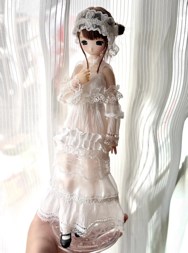 レースドレスセット　Azone　OB22　OB24　OB26　オビツ22　オビツ24　オビツ26　1/6ドール服　ピュアニーモ S　ピュアニーモ M　