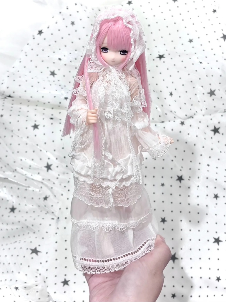 レースドレスセット　Azone　OB22　OB24　OB26　オビツ22　オビツ24　オビツ26　1/6ドール服　ピュアニーモ S　ピュアニーモ M　