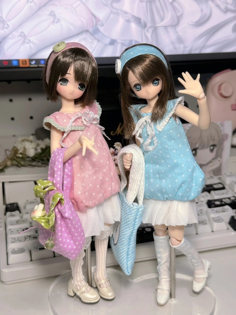 水玉 バルーンスカート Azone OB22 OB24 OB26 オビツ22 オビツ24 オビツ26 1/6ドール服 ピュアニーモ S ピュアニーモ M
