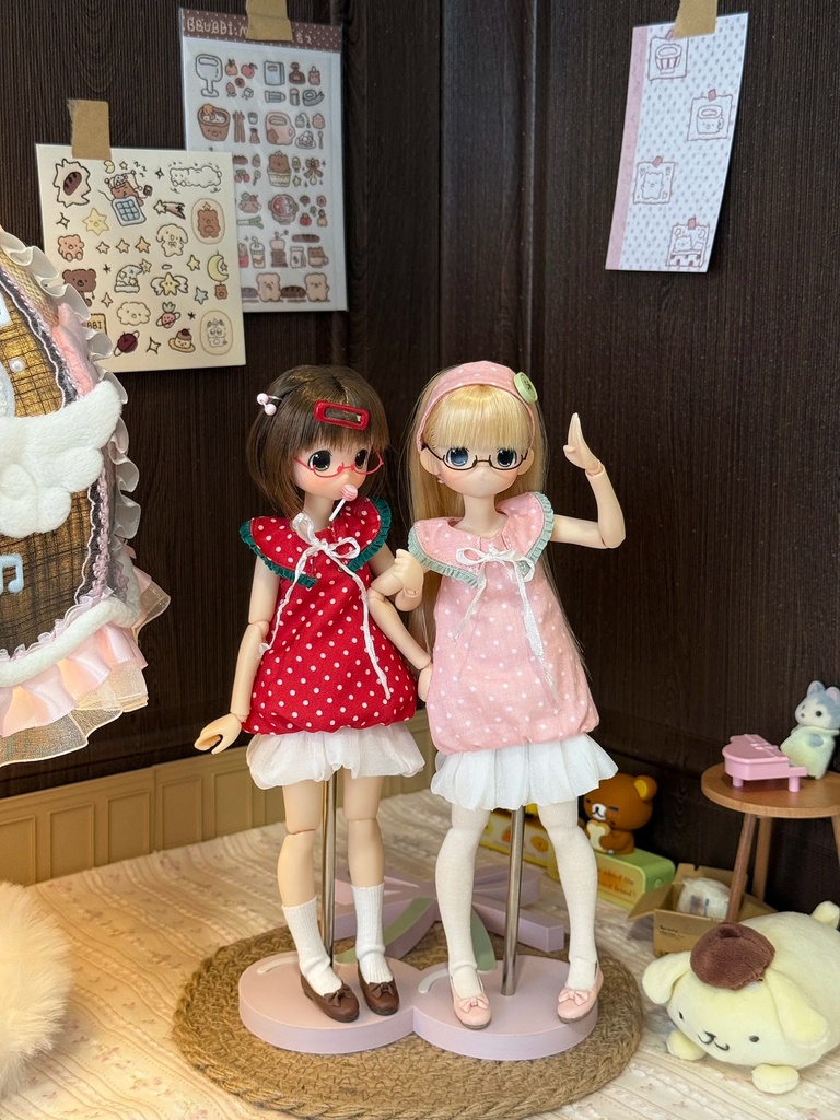 水玉 バルーンスカート Azone OB22 OB24 OB26 オビツ22 オビツ24 オビツ26 1/6ドール服 ピュアニーモ S ピュアニーモ M