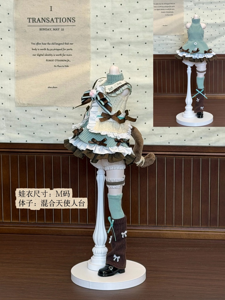 にゃんこ鈴 10点セット Azone OB22 OB24 OB26 オビツ22 オビツ24 オビツ26 1/6ドール服 ピュアニーモ S ピュアニーモ M