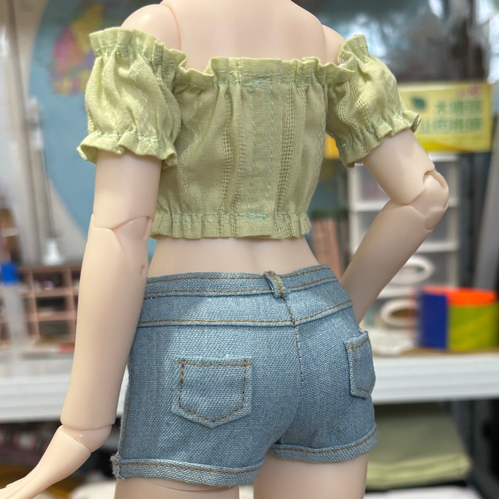 1/4ドール服 デニムショートパンツ