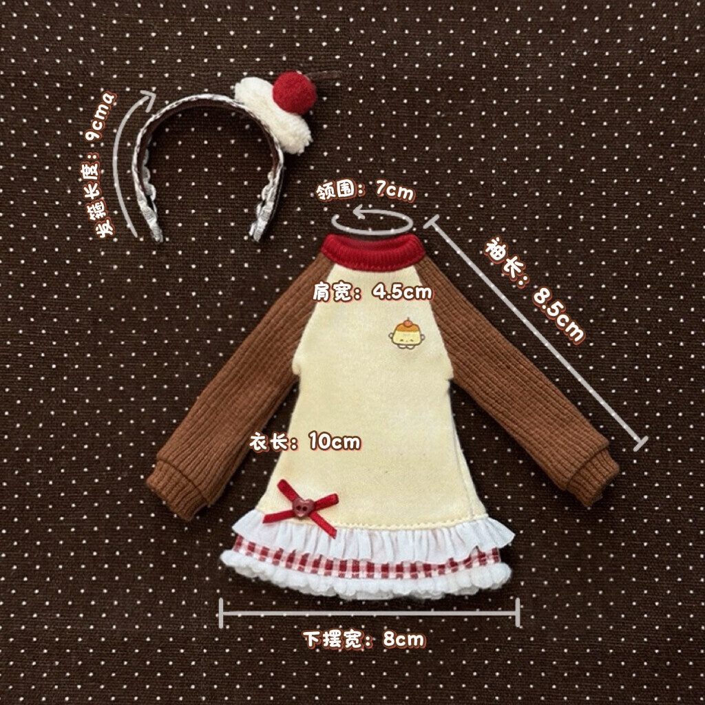 スイーツコーデ いちご Azone OB22 OB24 OB26 オビツ22 オビツ24 オビツ26 1/6ドール服 ピュアニーモ S ピュアニーモ M