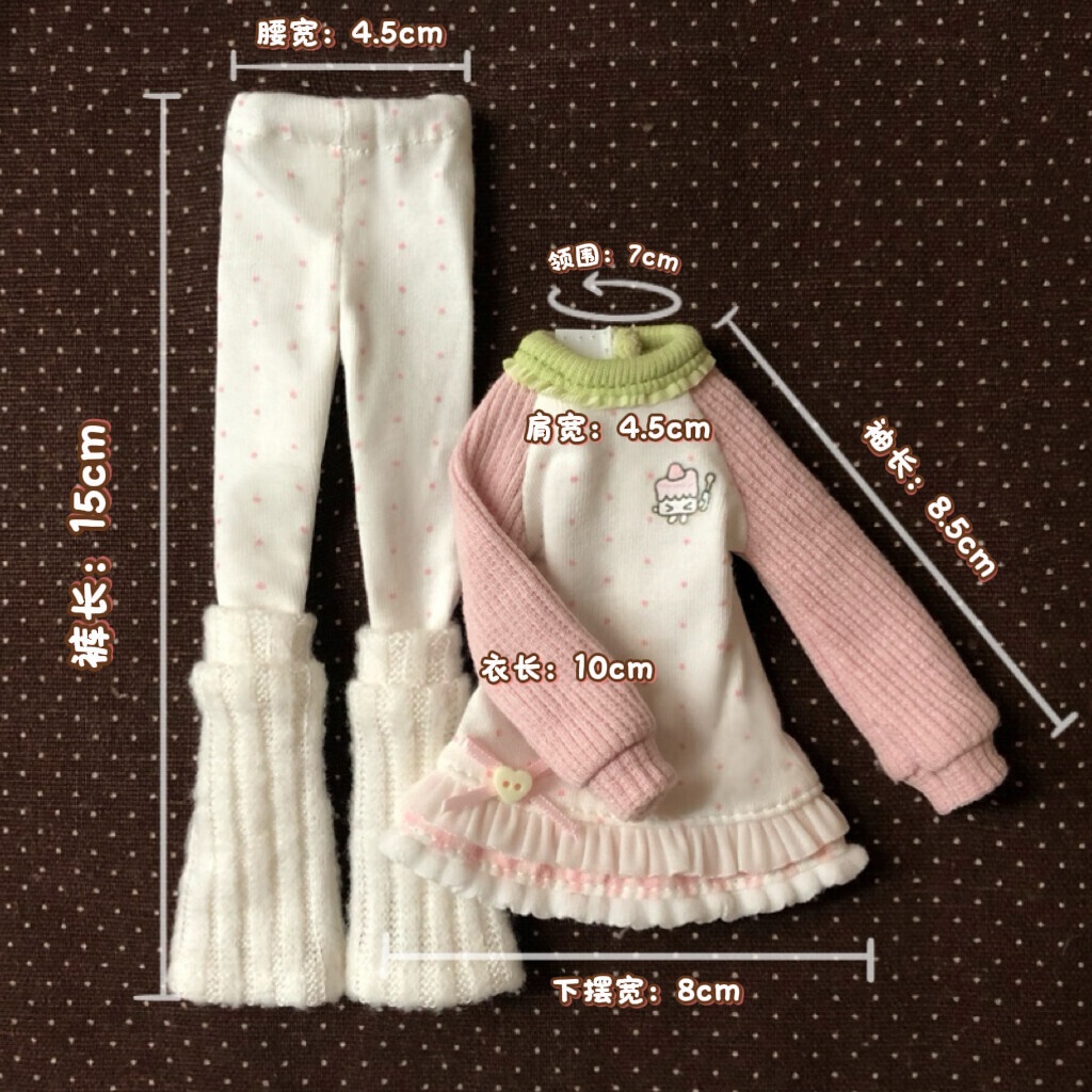 スイーツコーデ いちご Azone OB22 OB24 OB26 オビツ22 オビツ24 オビツ26 1/6ドール服 ピュアニーモ S ピュアニーモ M
