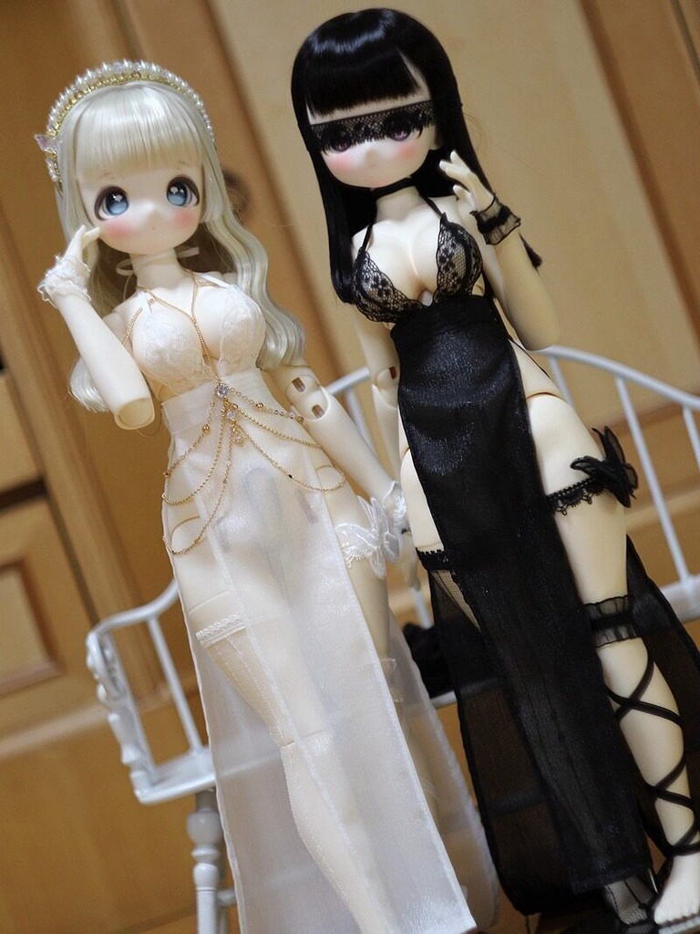 1/4ドール服 レーススカートセット ボディチェーン 1/3ドール服