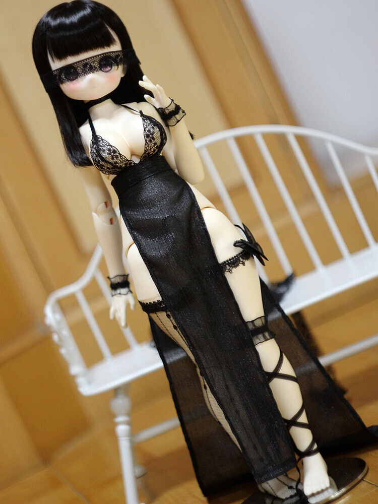 1/4ドール服 レーススカートセット ボディチェーン 1/3ドール服