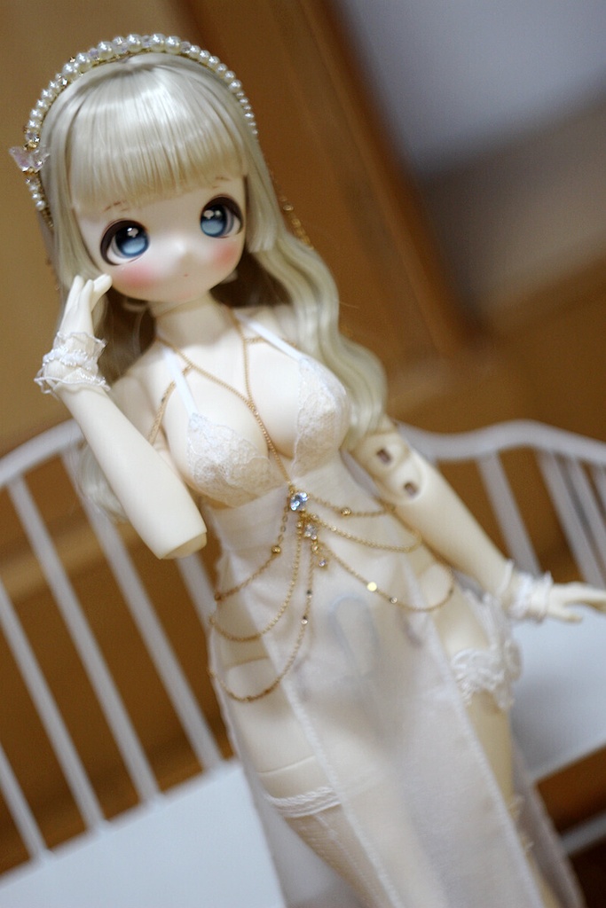 1/4ドール服 レーススカートセット ボディチェーン 1/3ドール服