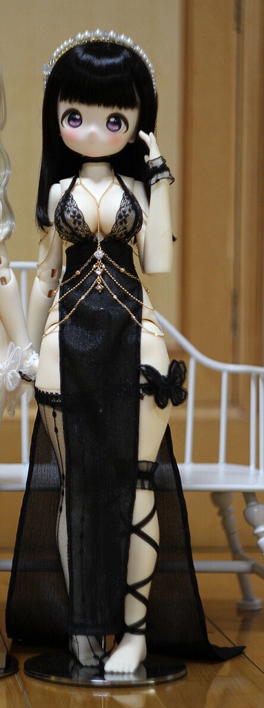 1/4ドール服 レーススカートセット ボディチェーン 1/3ドール服