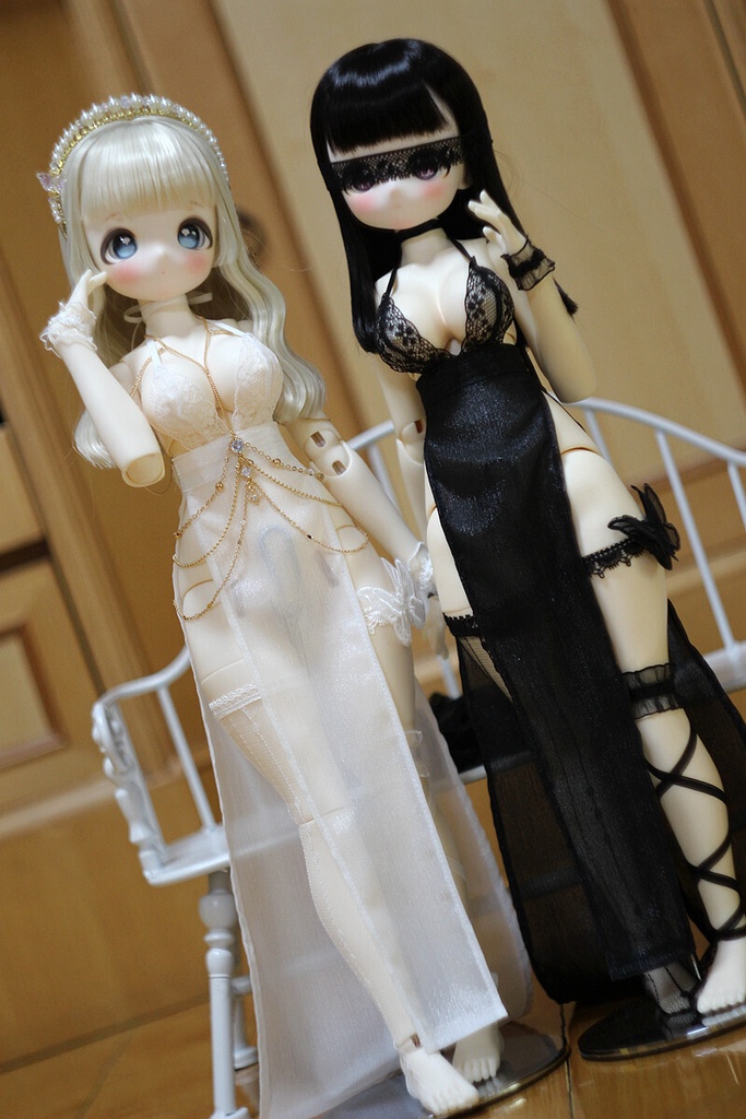 1/4ドール服　レーススカートセット 　ボディチェーン　1/3ドール服