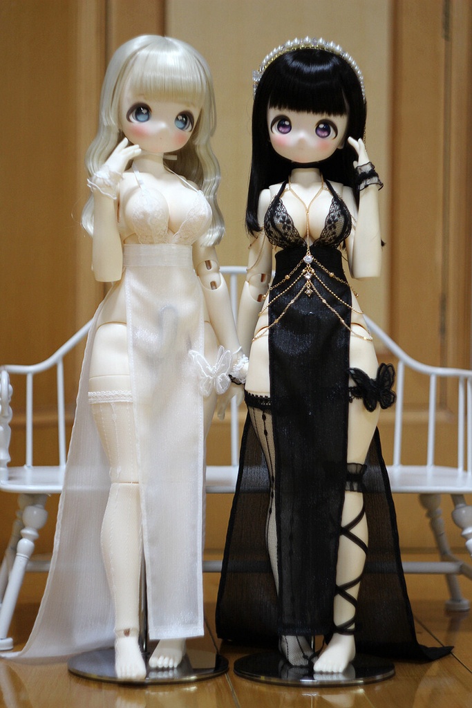 1/4ドール服 レーススカートセット ボディチェーン 1/3ドール服