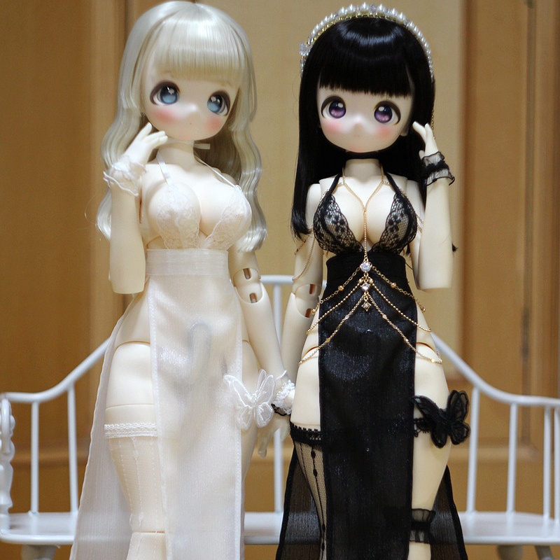 1/4ドール服 レーススカートセット ボディチェーン 1/3ドール服