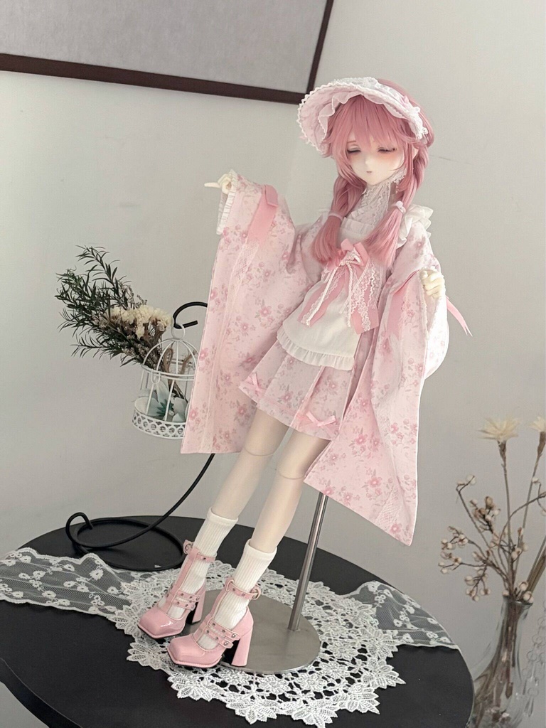 1/4 和洋折衷 ドール服 4点セット 1/4ドール服