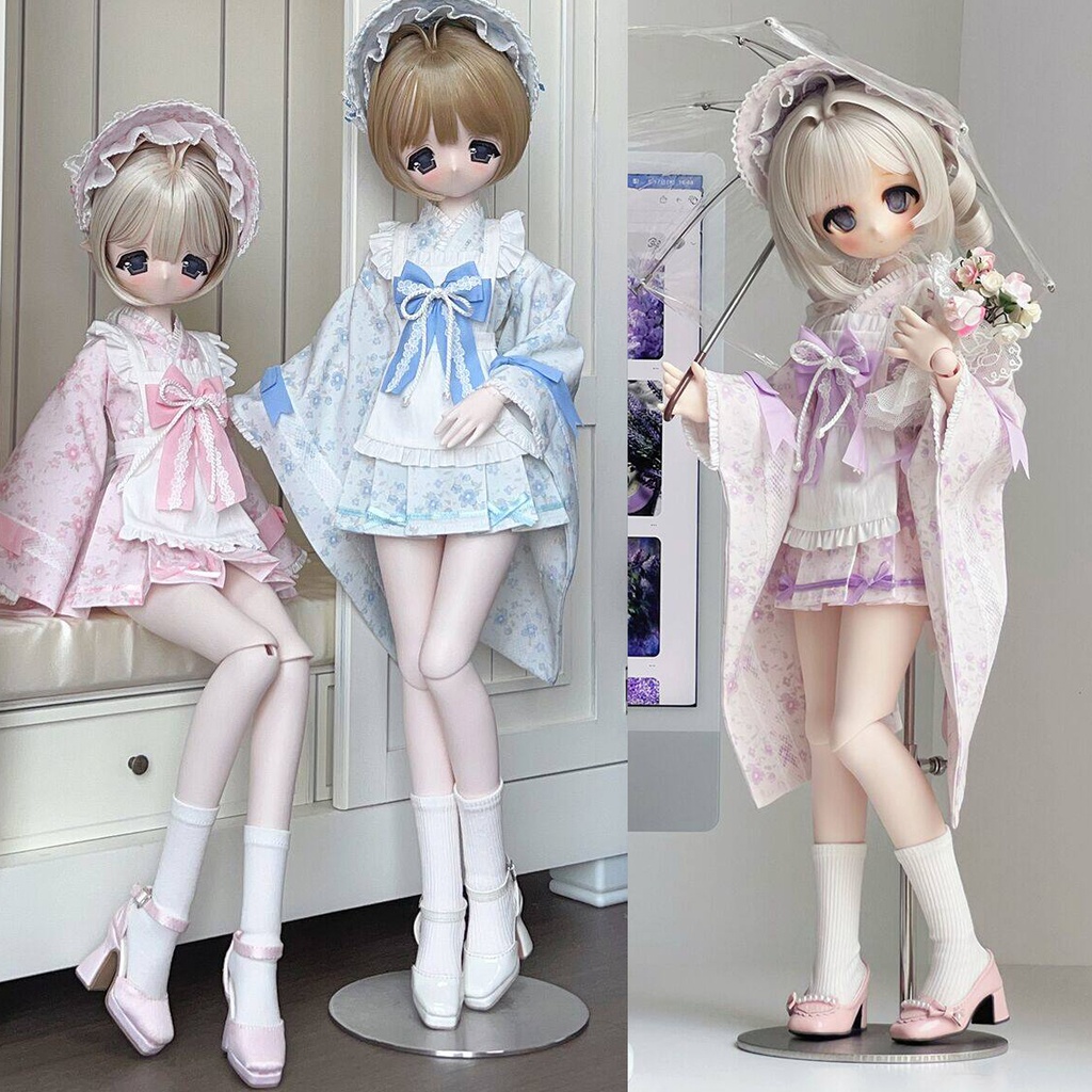 1/4　和洋折衷　ドール服　4点セット　1/4ドール服