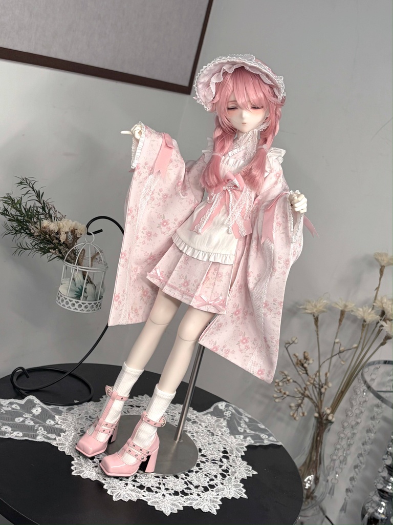 1/4 和洋折衷 ドール服 4点セット 1/4ドール服