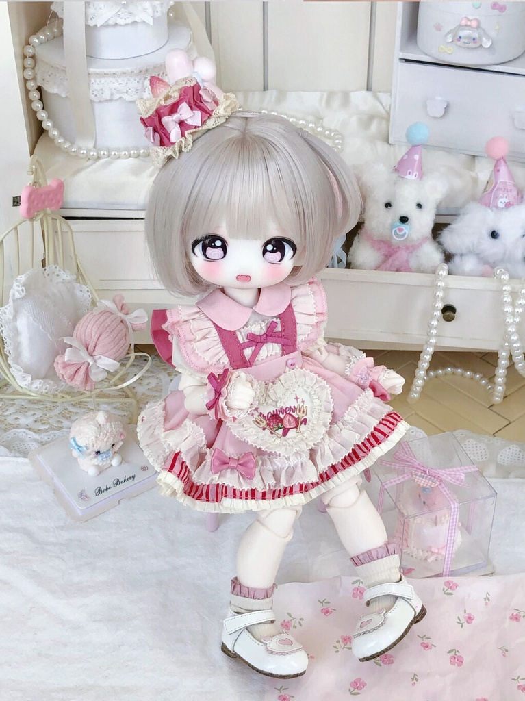 【1/6】 ピンク ドレスセット ドール服 1/6ドール服 1/6ドール用